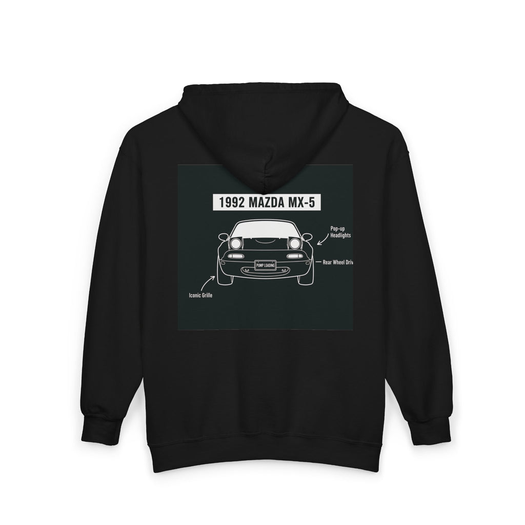 Mazda MX-5 Miata 1992 Zip Hoodie - Oijim