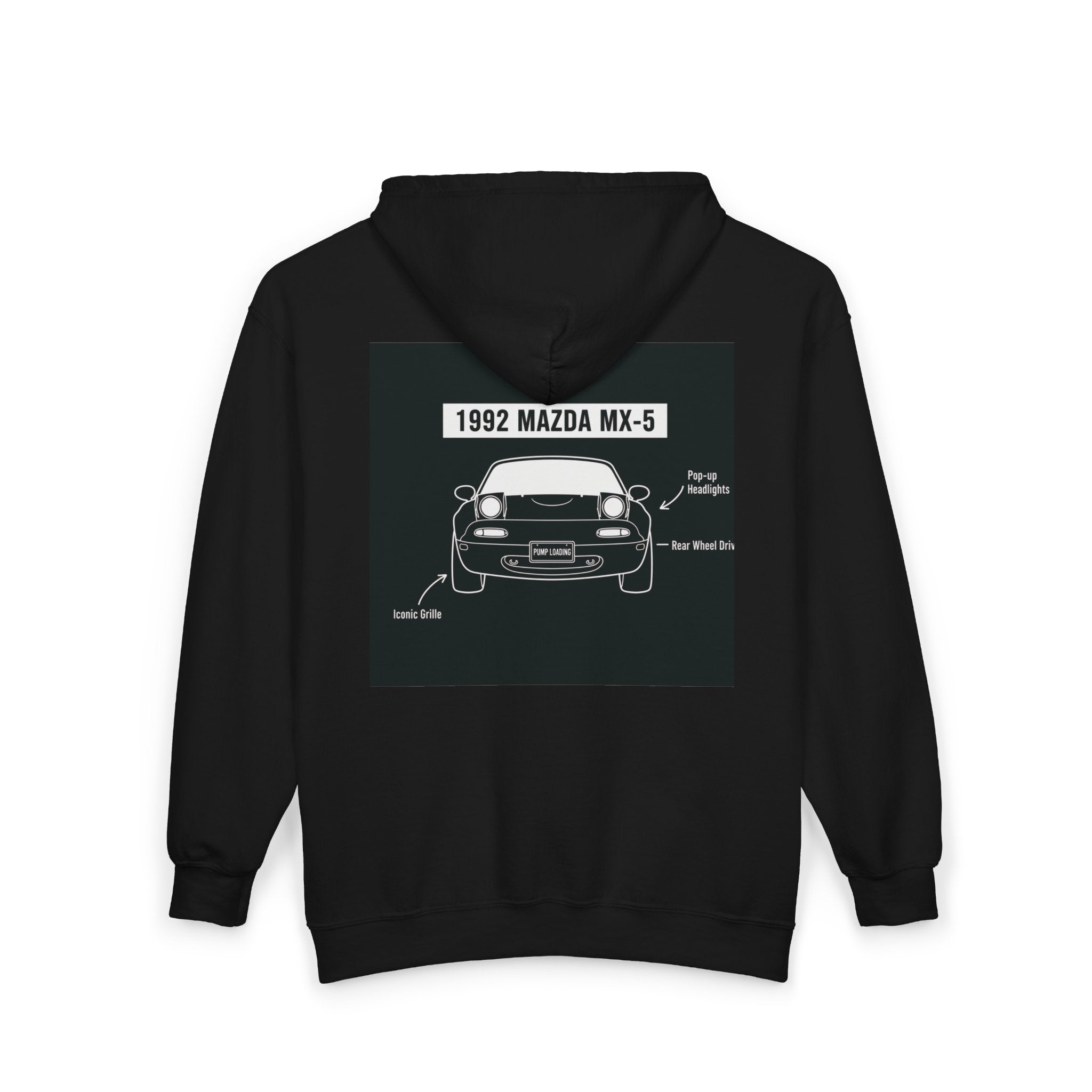 Mazda MX-5 Miata 1992 Zip Hoodie - Oijim