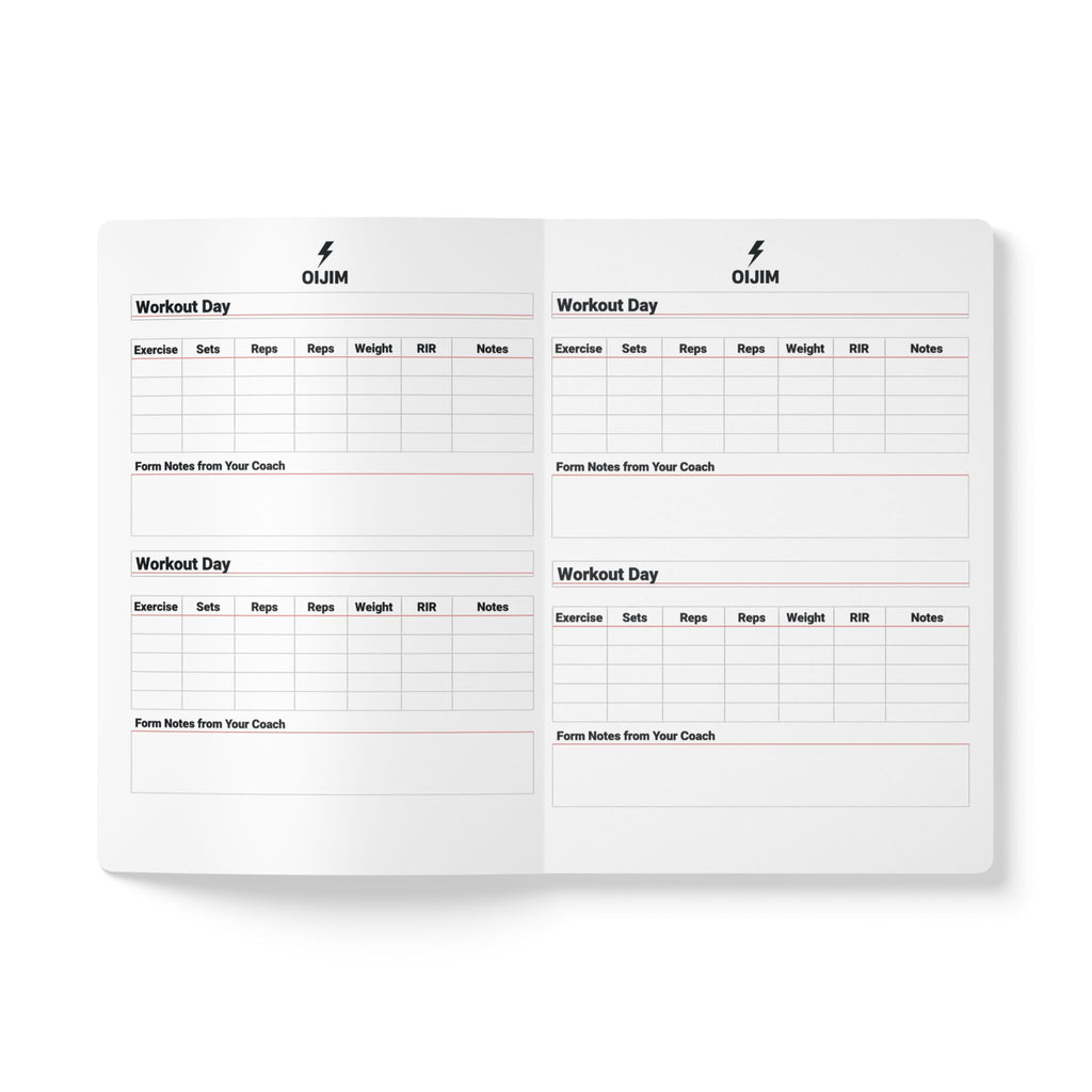 Workout Journal — The Workout Notebook Fitness Log (01) - Oijim