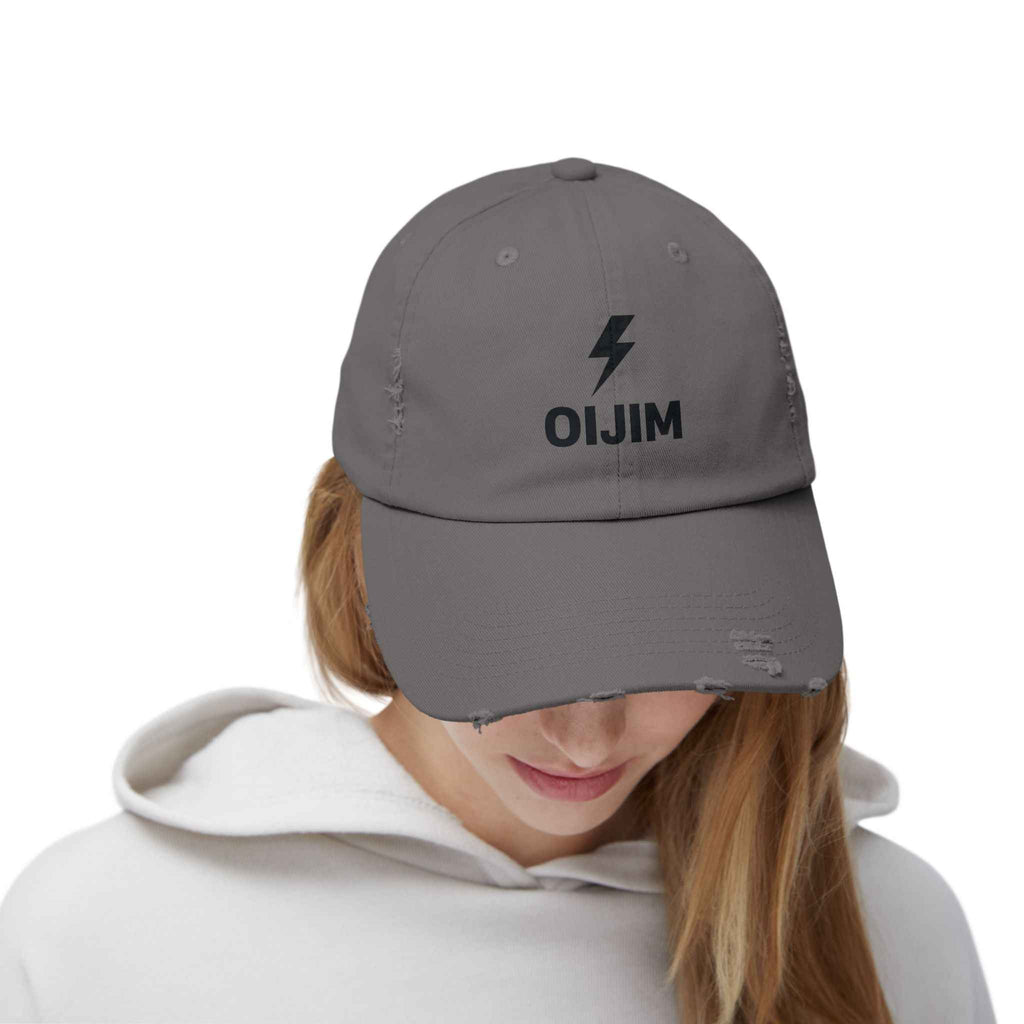 Distressed Cap OIJIM Design | Workout Clothes Available Near You - Oijim