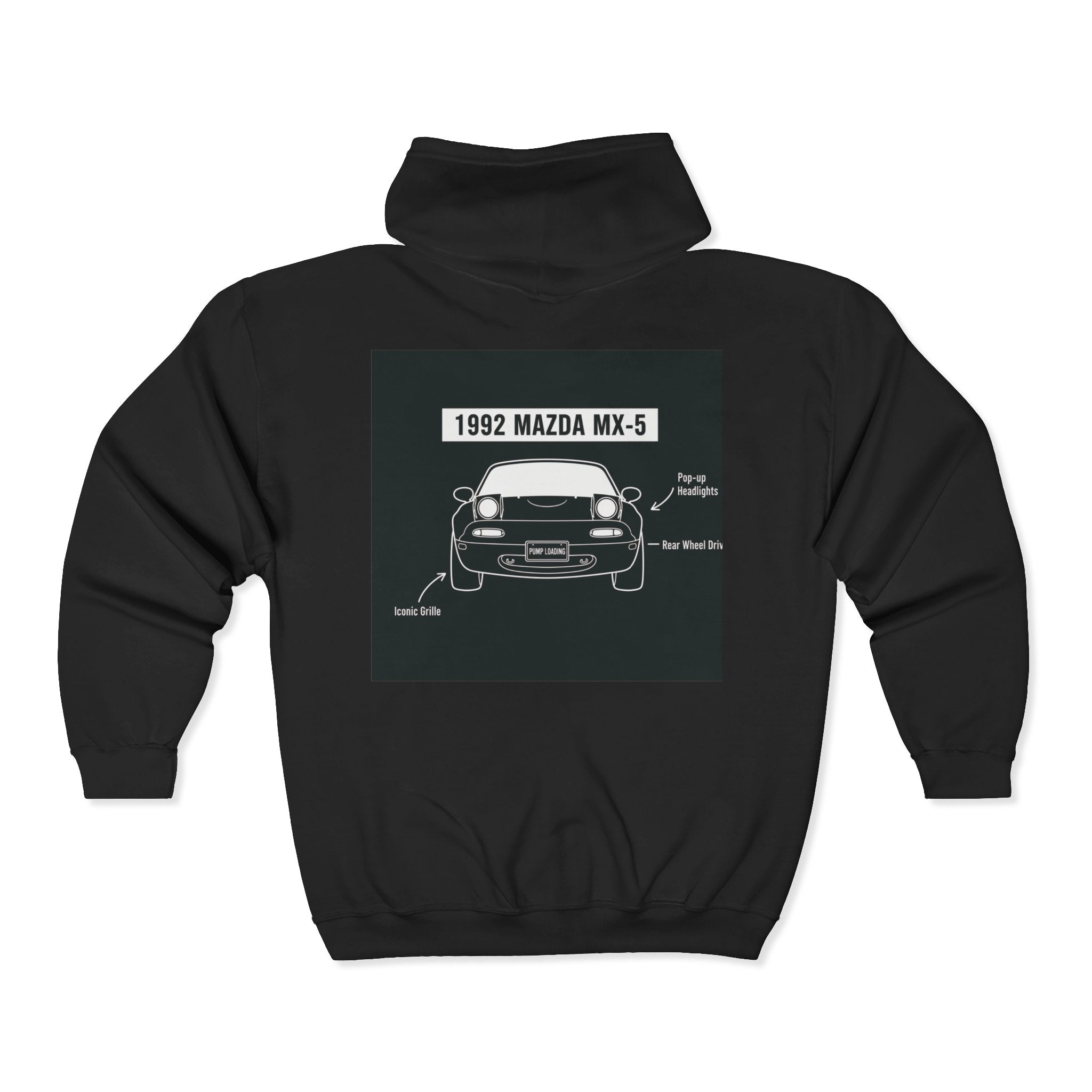 Mazda MX-5 Miata 1992 Zip Hoodie - Oijim