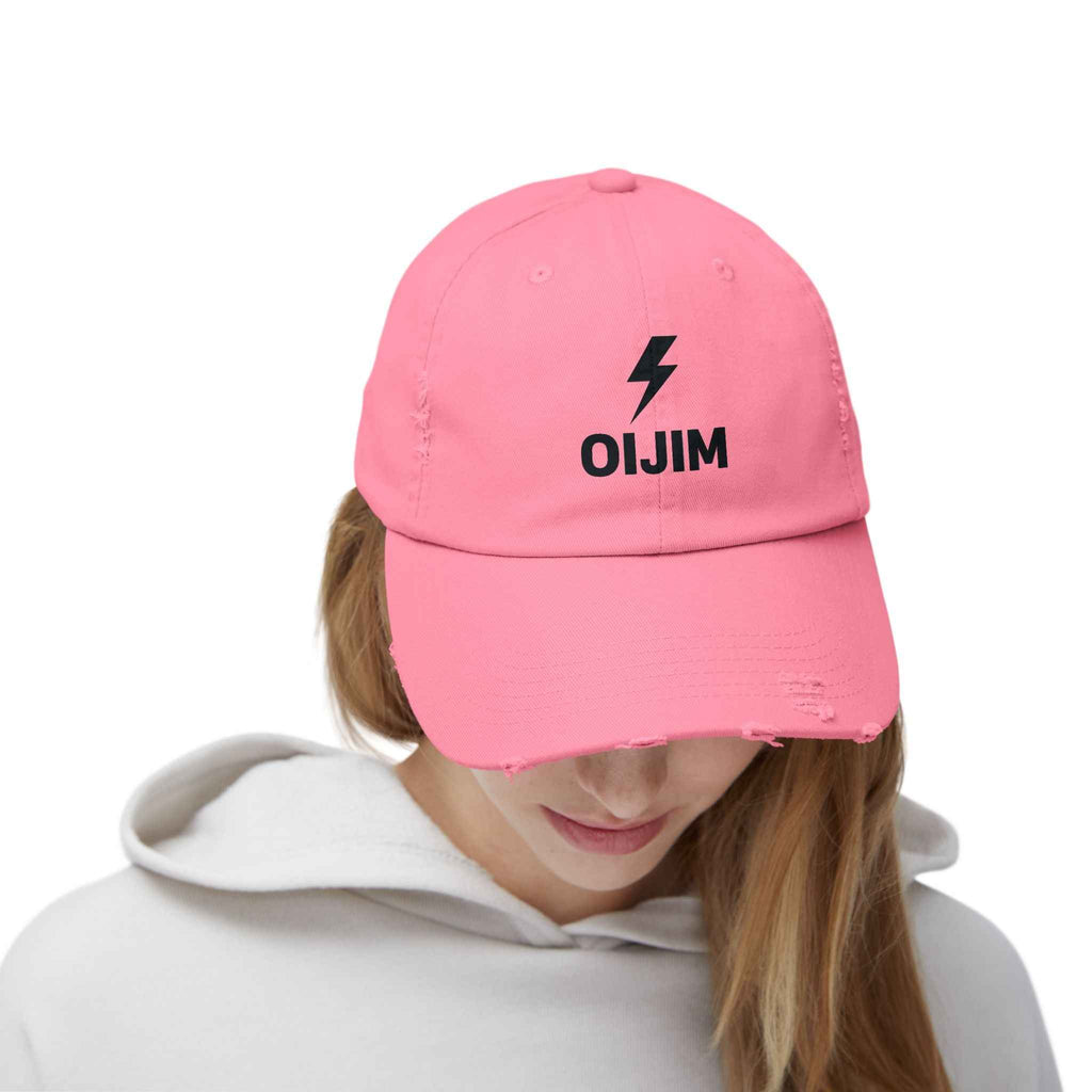 Distressed Cap OIJIM Design | Workout Clothes Available Near You - Oijim