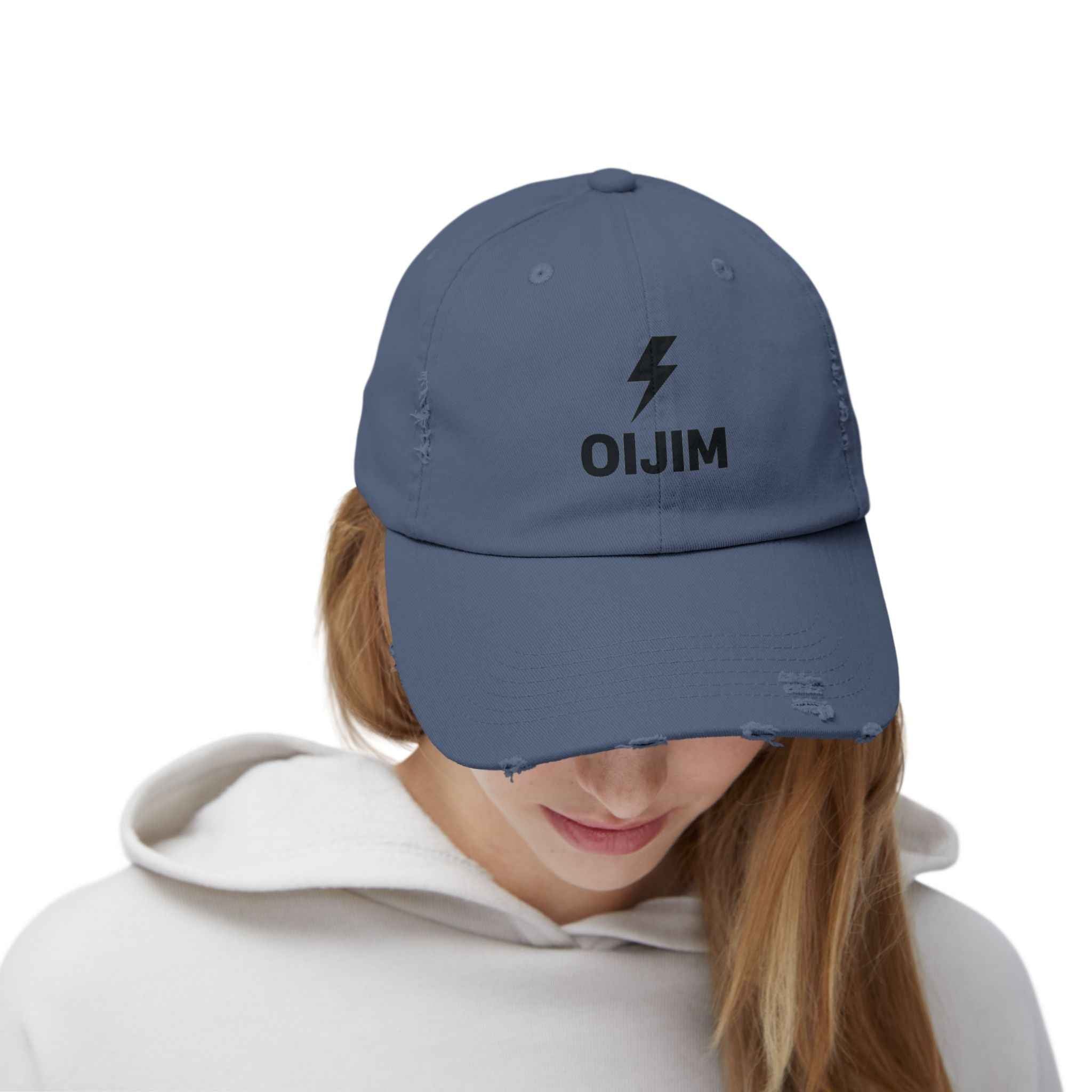Distressed Cap OIJIM Design | Workout Clothes Available Near You - Oijim