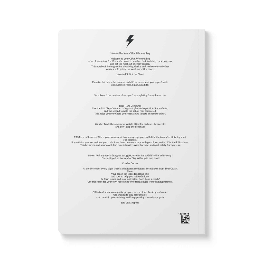 Workout Journal — The Workout Notebook Fitness Log (01) - Oijim