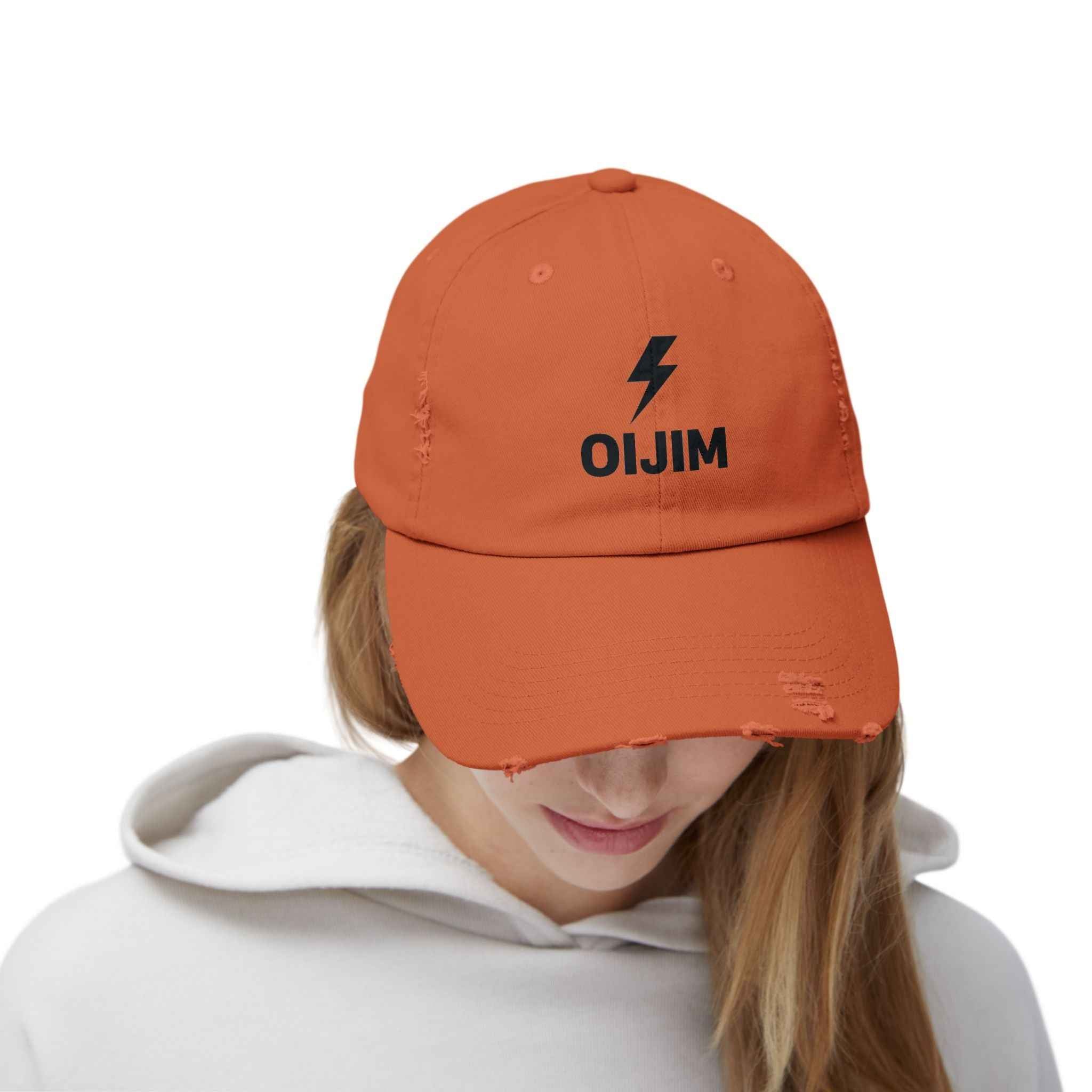 Distressed Cap OIJIM Design | Workout Clothes Available Near You - Oijim