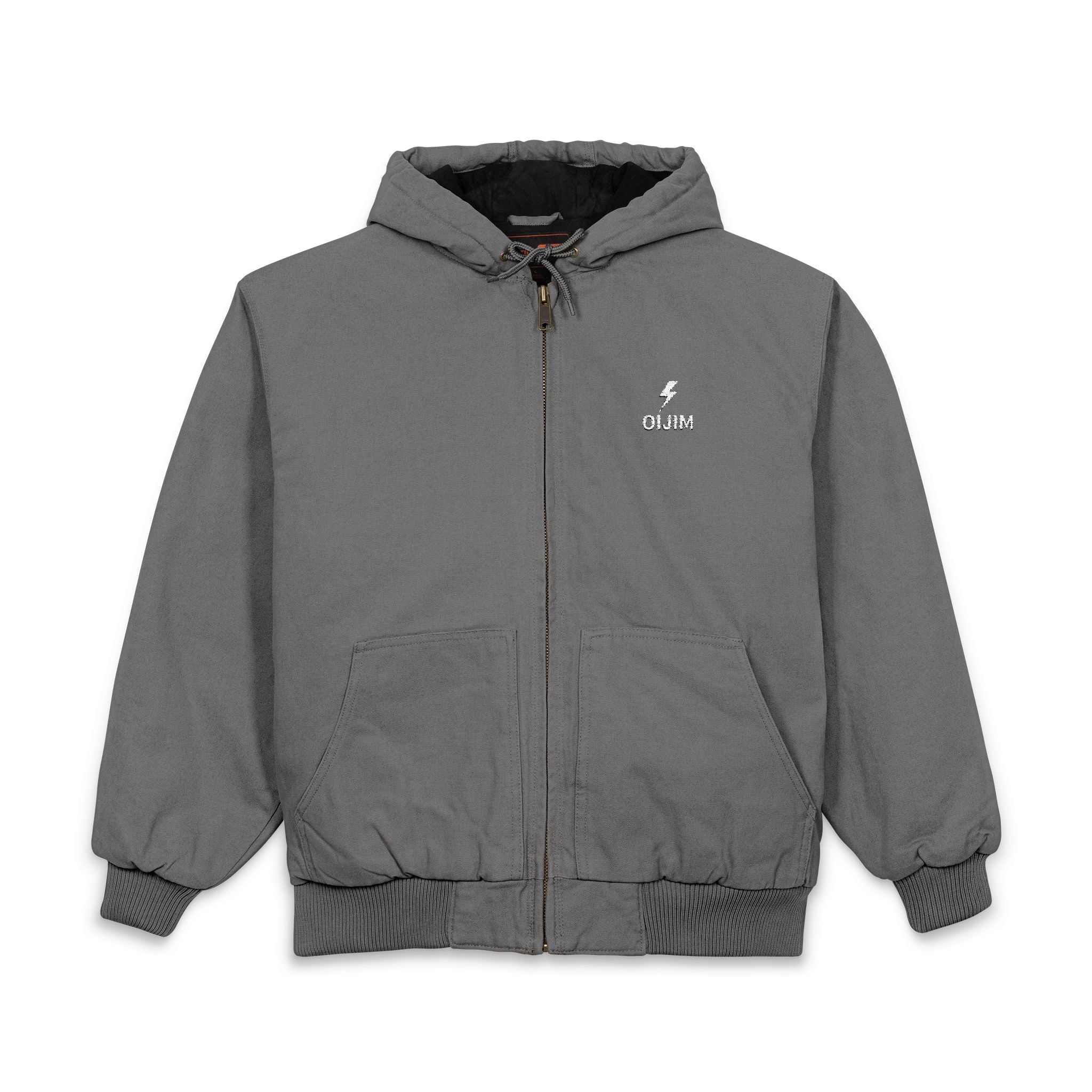 Veste à capuche brodée