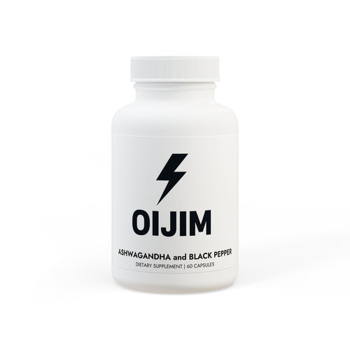 OIJIM Ashwagandha Black Pepper Capsules for Stress Relief and Vitality - 60 Count - Oijim