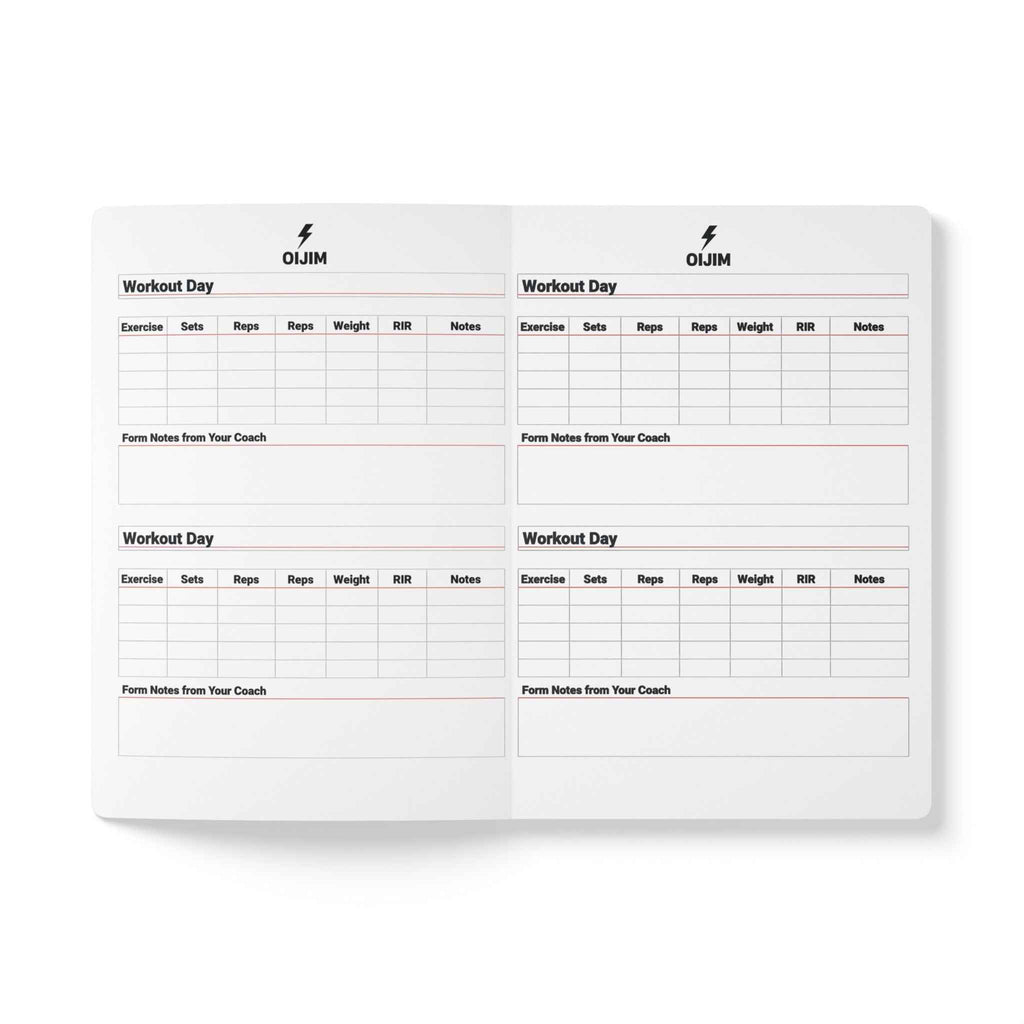 Workout Journal — The Workout Notebook Fitness Log (01) - Oijim