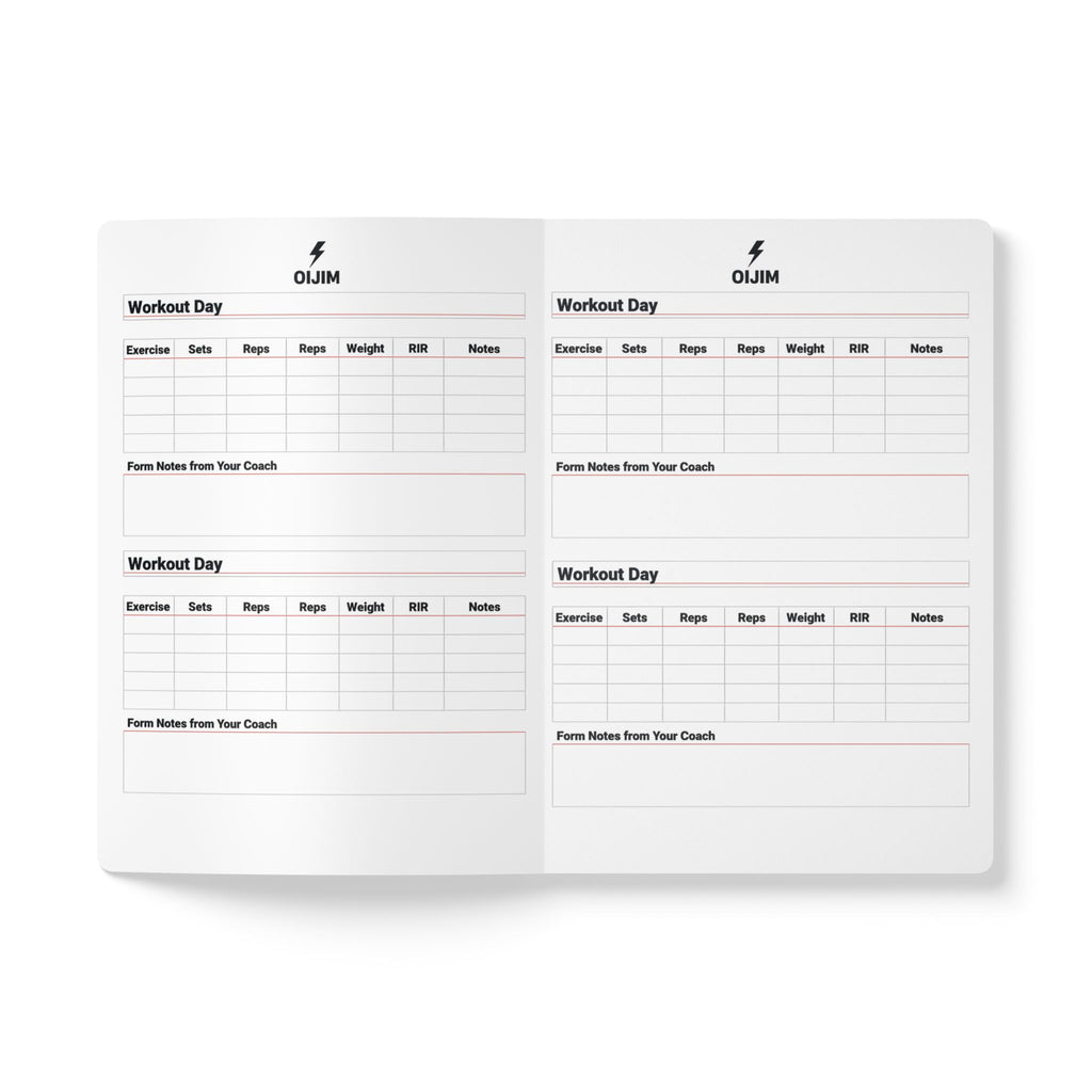 Workout Journal — The Workout Notebook Fitness Log (01) - Oijim