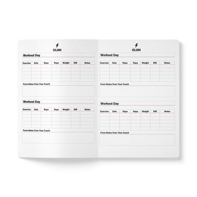 Workout Journal — The Workout Notebook Fitness Log (01) - Oijim