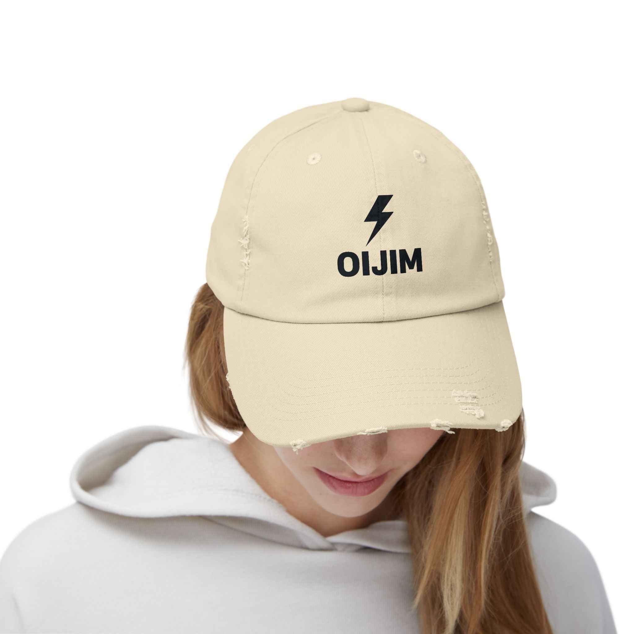 Distressed Cap OIJIM Design | Workout Clothes Available Near You - Oijim